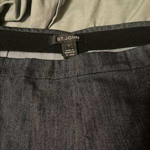 St. John Charcoal Gray Stretch Jeans Sz. L  NWOT